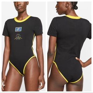 Nike Sportswear Heritage Black Logo Peace Bodysuit